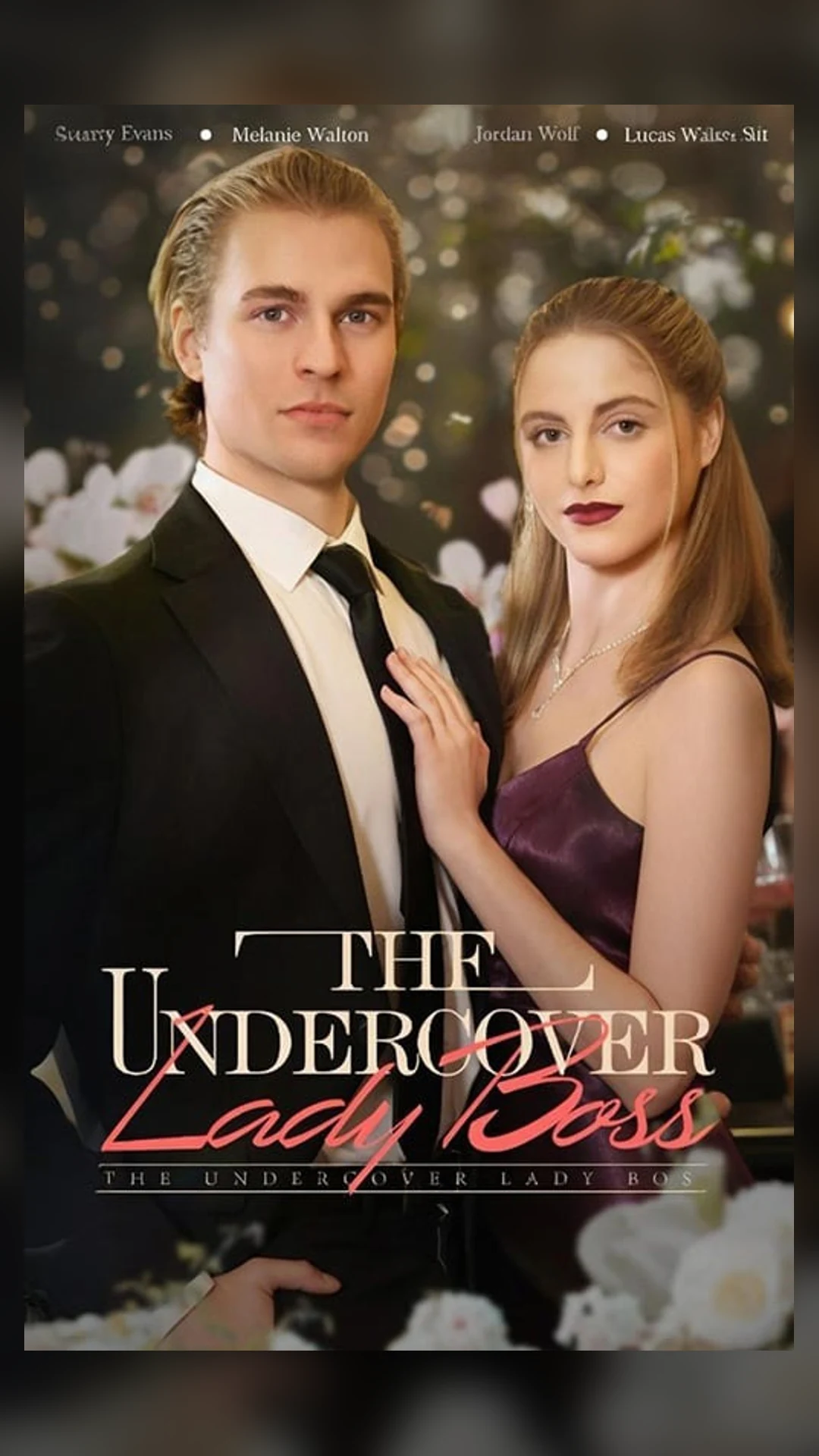 标题为The Undercover Lady Boss的一男一女竖版短剧海报